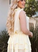 vestido andrezza amarelo manteiga