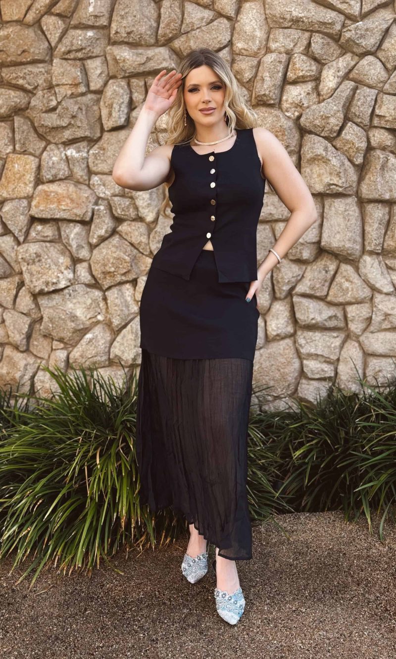 Conjunto Elegance preto